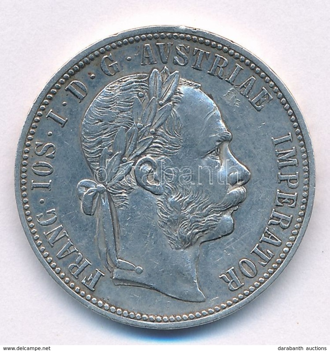 Ausztria 1885. 1Fl Ag "Ferenc József" T:1-,2 Kis ü. Austria 1876. 1 Florin Ag "Franz Joseph" C:AU,XF Small Ding Krause K - Ohne Zuordnung