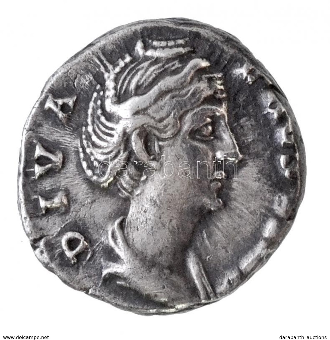 Római Birodalom / Róma / Faustina 141-146. Denarius Ag (3,15g) T:2- Roman Empire / Rome / Faustina 141-146. Denarius Ag  - Ohne Zuordnung