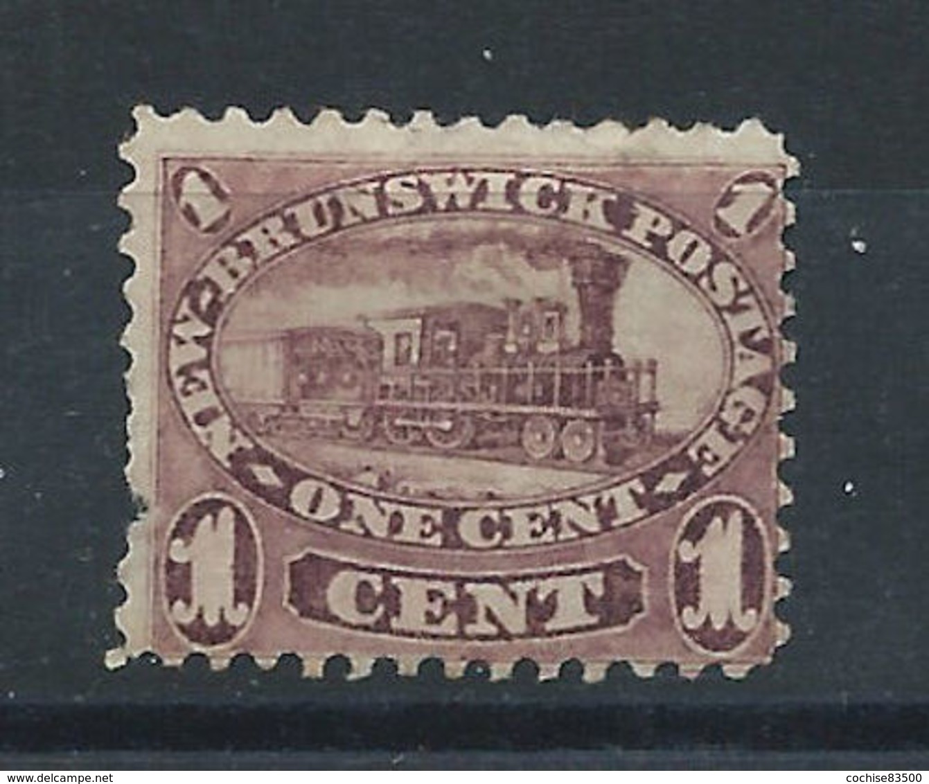 Nouveau-Brunswick N°4 (*) (MNG) 1860/63 - Locomotive à Bois - Ungebraucht