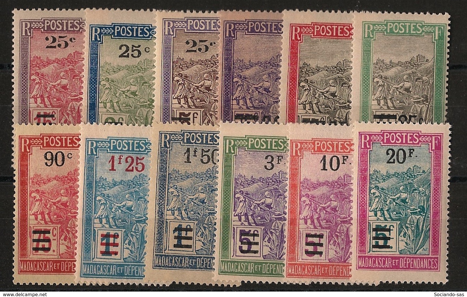 Madagascar - 1922-27 - N°Yv. 144 à 155 - Série Complète - Neuf Luxe ** / MNH / Postfrisch - Nuevos