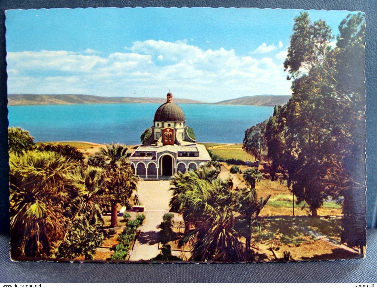 (FG.L02) TABGA - CHIESA DELLE BEATITUDINI (ISRAELE, GALILEA) Viaggiata 1974 - Israele