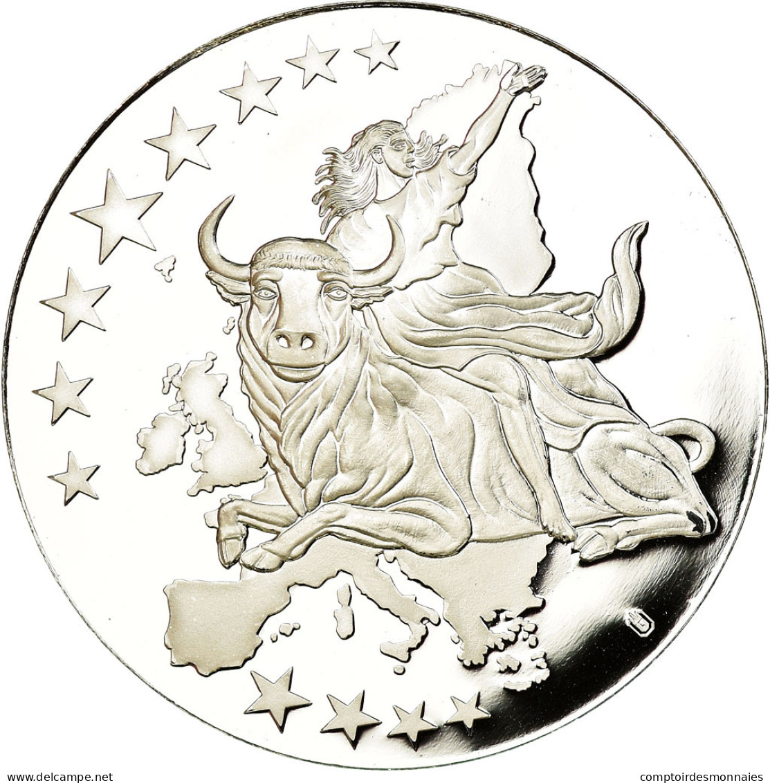 Belgique, Médaille, Monnaies Européennes, 2002, FDC, Cuivre Plaqué Argent - Autres & Non Classés