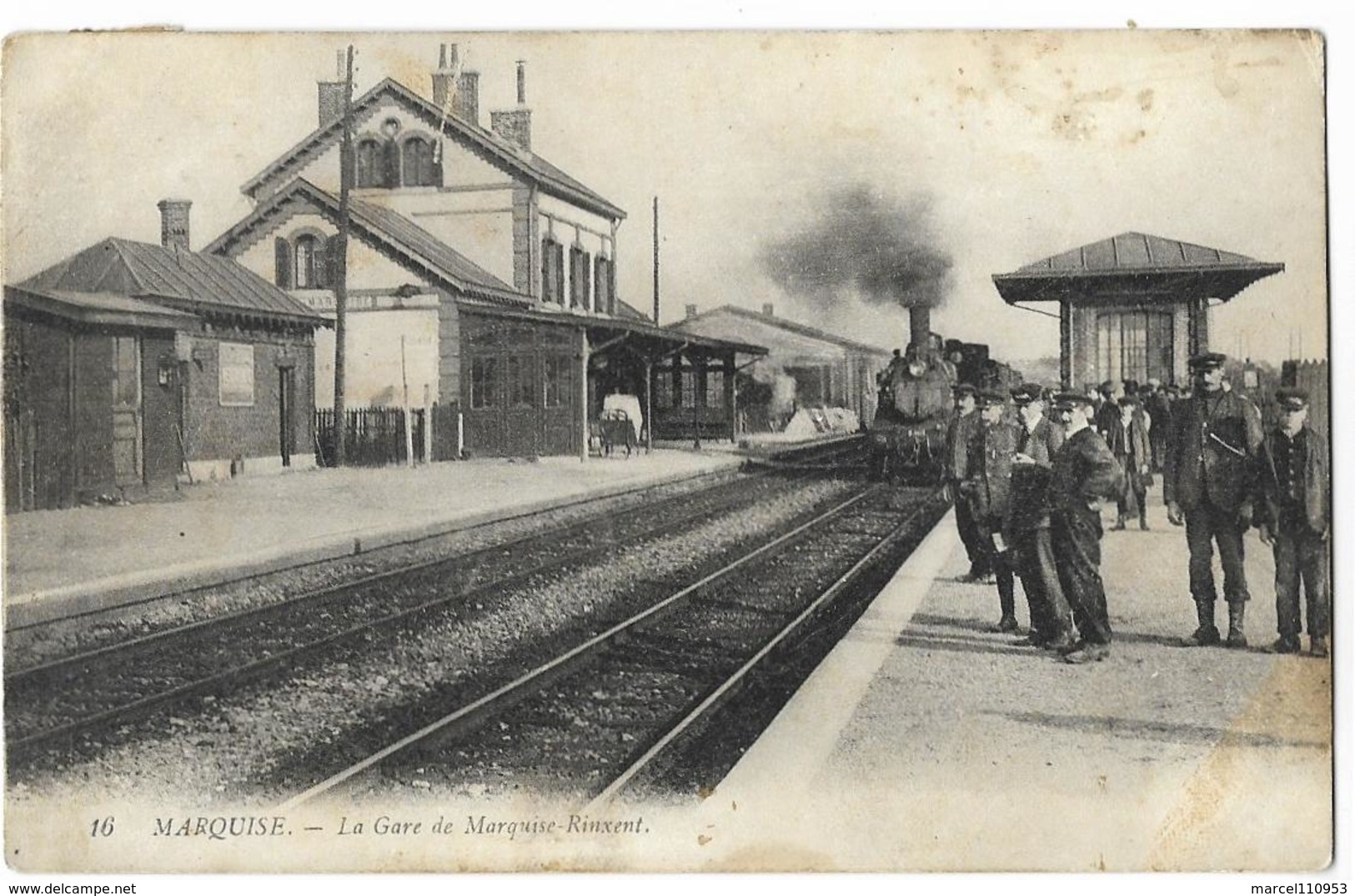 Marquise - La Gare De Marquise  Rinxent 1912 - Marquise