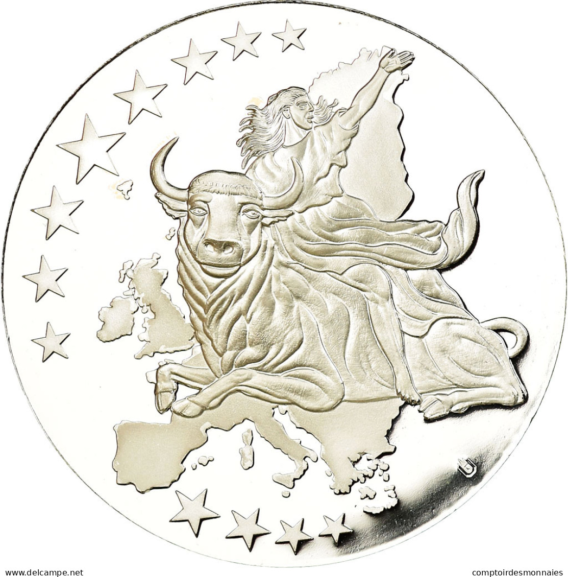 Espagne, Médaille, Monnaies Européennes, 2002, FDC, Cuivre Plaqué Argent - Autres & Non Classés