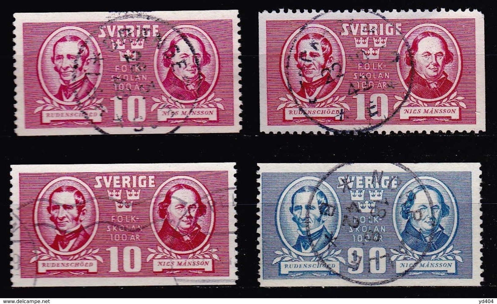 S130 – SUEDE – SWEDEN – 1942 – THE ELEMENTARY SCHOOL – Y&T 292/3 USED 9 € - Oblitérés