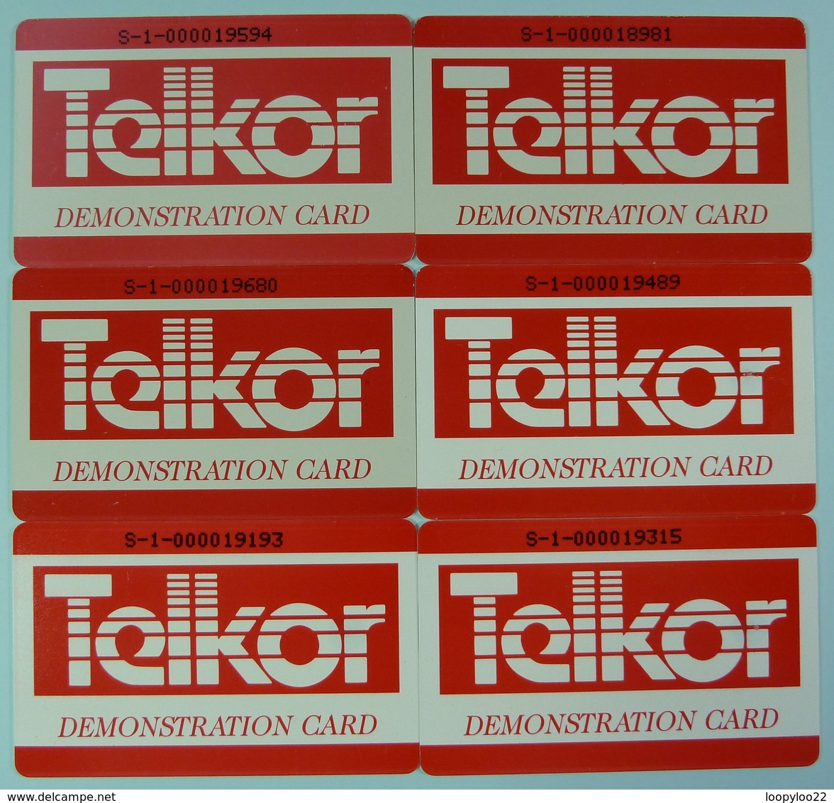 NAMIBIA - Chip - Trials - Telecom - Telkor Demonstration Cards - S1 Controls - Set Of 6 - RRR - Namibia