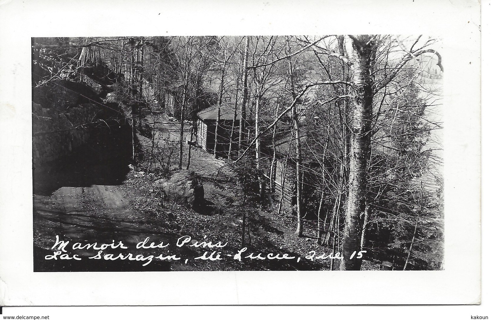 1955 - Manoir Des Pins, Lac Sarrazin, Ste-Lucie, Quebec, (18.520) - Autres & Non Classés