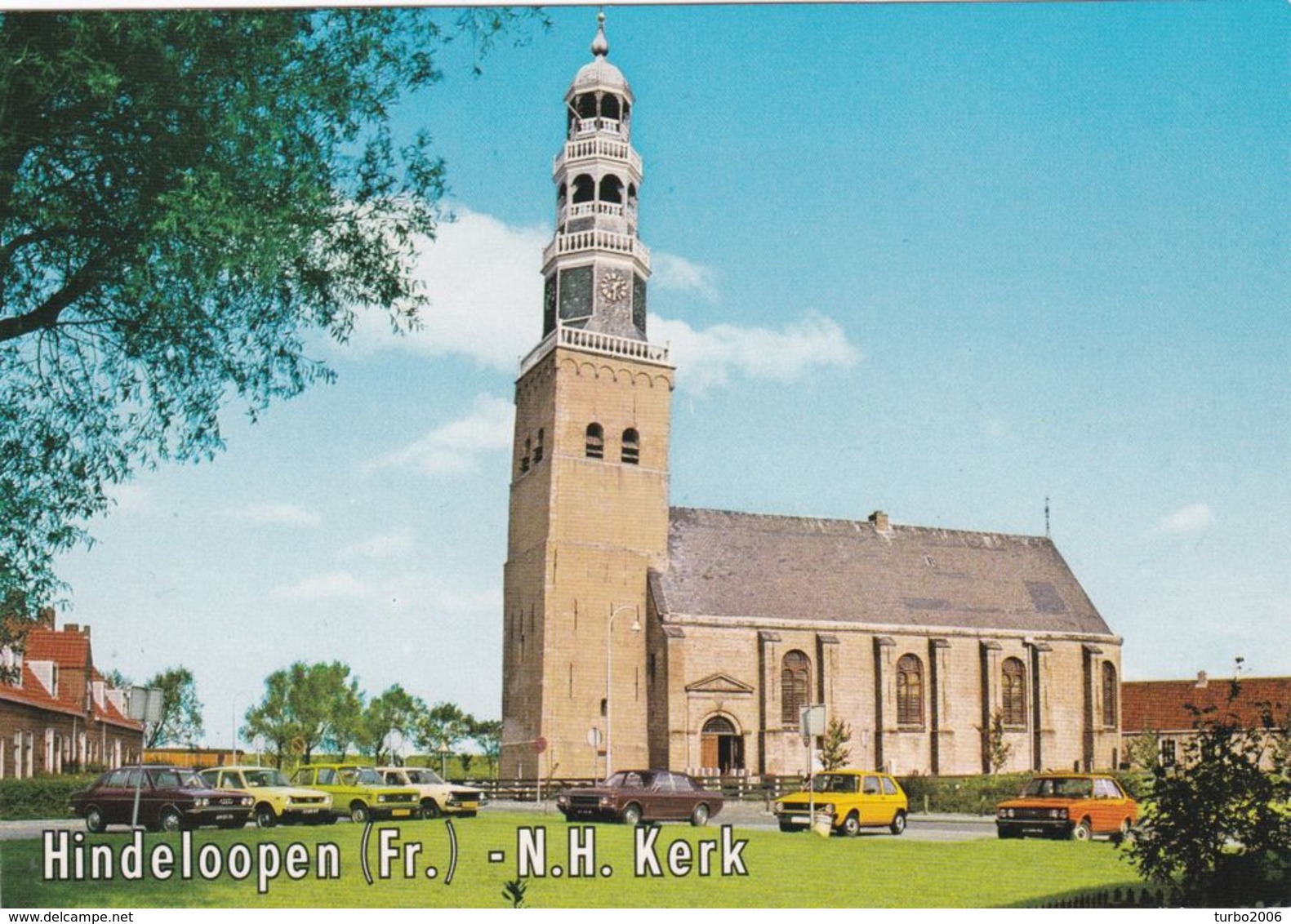 Ca. 1970 Hindeloopen N.H. Kerk + Interieur In Kleur 2 X Blanco - Hindeloopen