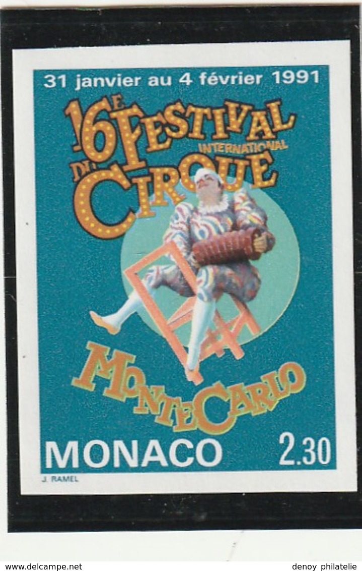 Monaco Non Dentelé Sans Charniére ** N° 1753 Le Cirque - Autres & Non Classés