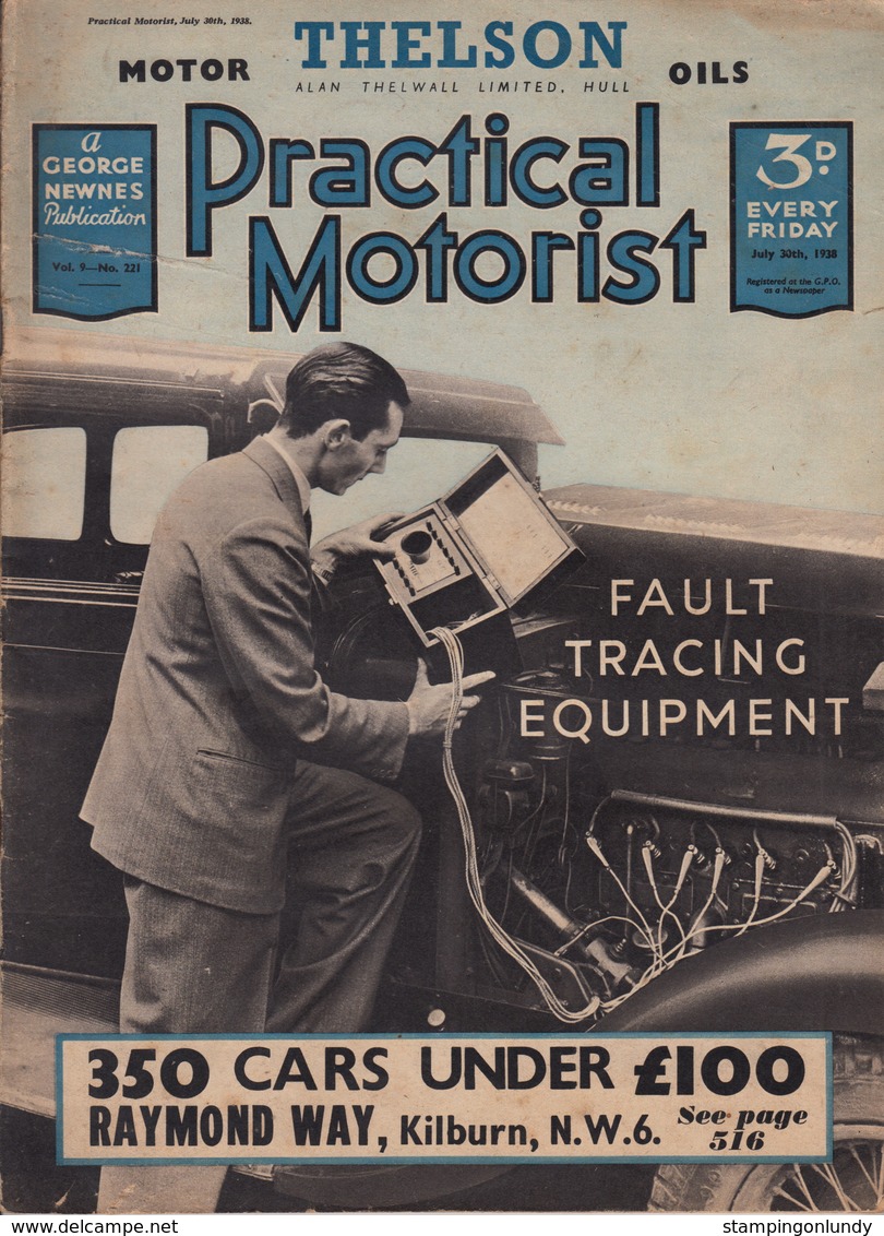 Practical Motorist Magazine July 30 1938 Alexandre Darracq. Free UK P+p! - Transportation