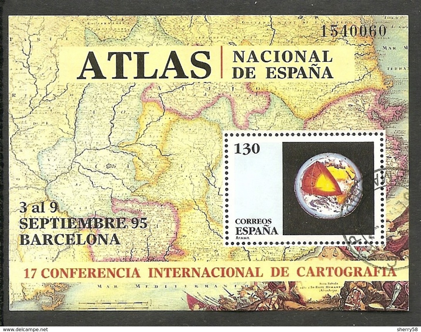 1995-ED. 3388 H.B.-CARTOGRAFIA-USADO- - Usados