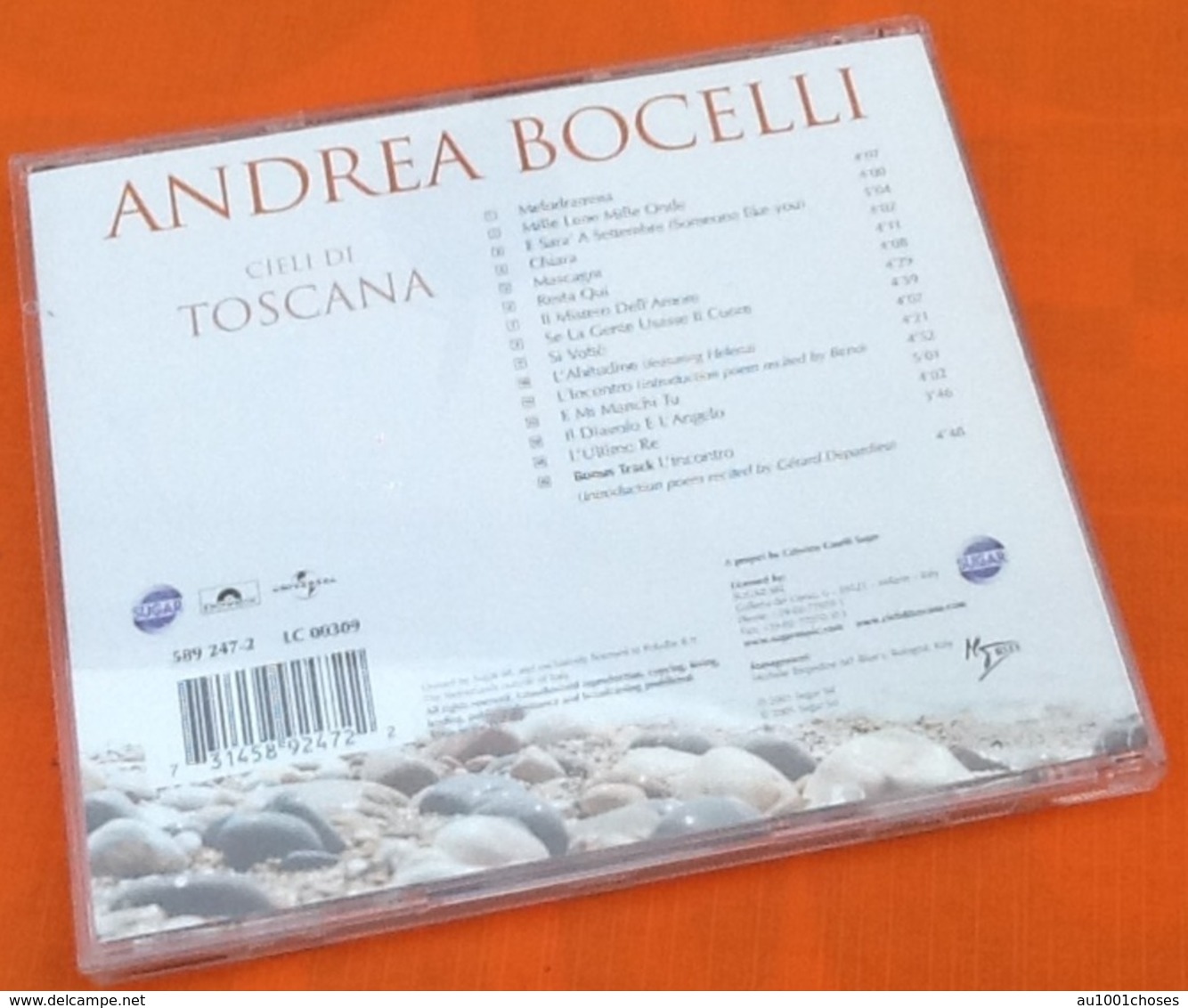 CD   Andréa Bocelli  Cieli Di TosCana   (2001) - Autres & Non Classés