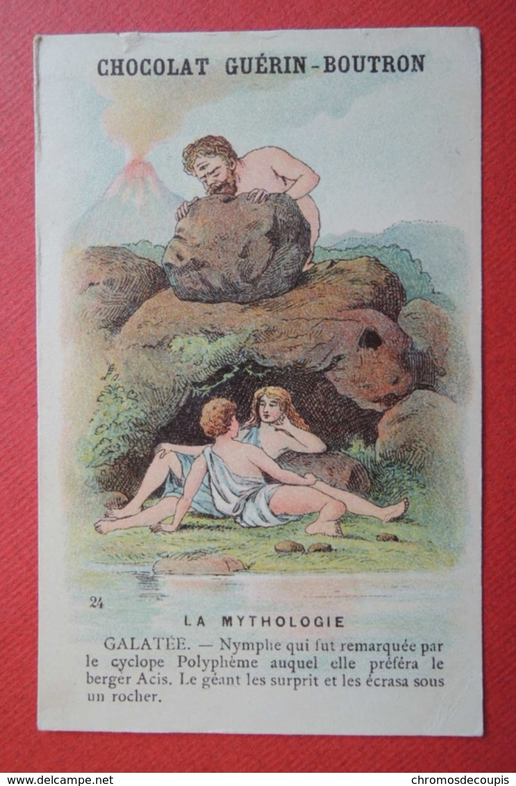 CHROMO.  Guerin-Boutron. Baster & Vieillemard. La  Mythologie.  N° 24.   GALATEE.  Nymphe - Autres & Non Classés