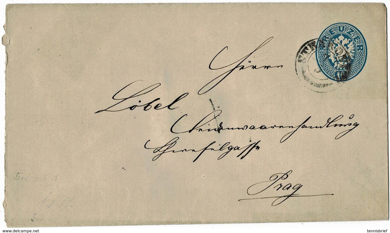 1864, GSU 15 Kr. (Nr. U. 24) , ANK € 80.-  , A3086 - Enveloppes