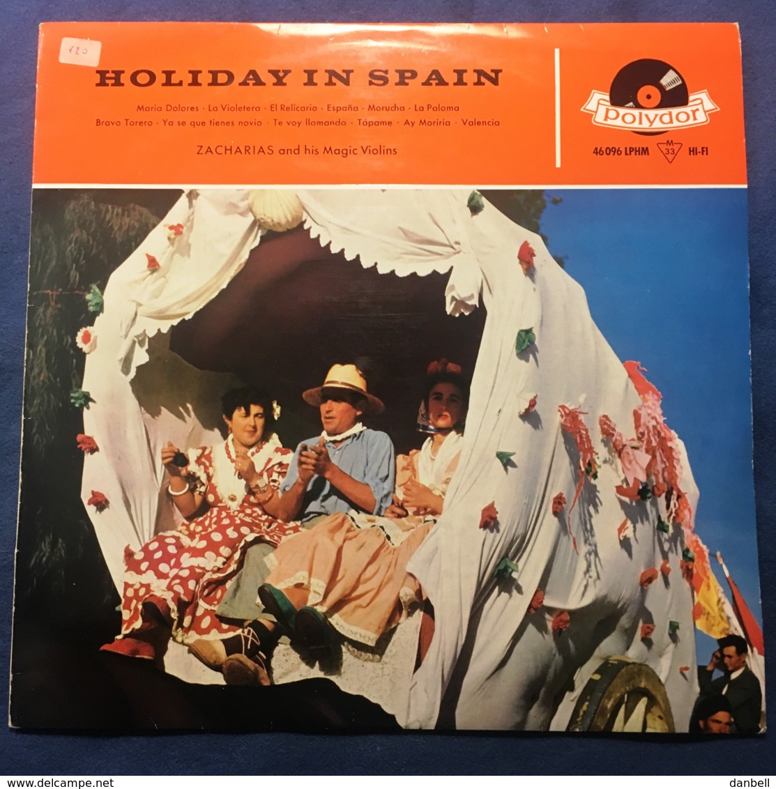 12) HOLIDAY IN SPAIN - HELMUTH ZACHARIAS -1961 POLYDOR  Germania - Wereldmuziek