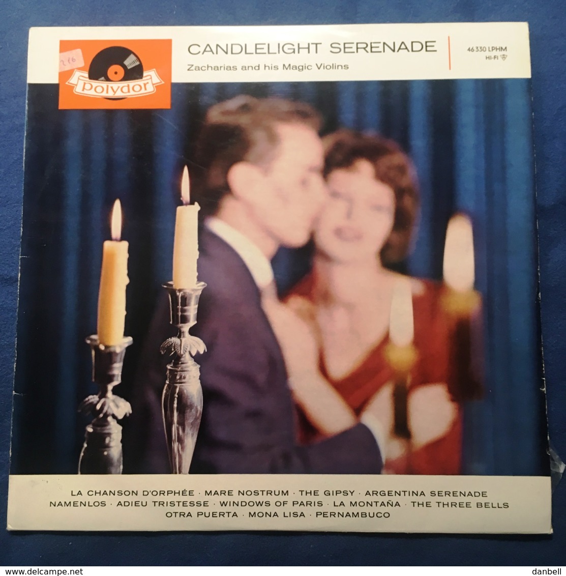 16) CANDLELIGHT SERENADE  - HELMUTH ZACHARIAS -1960 POLYDOR  Germania - Wereldmuziek