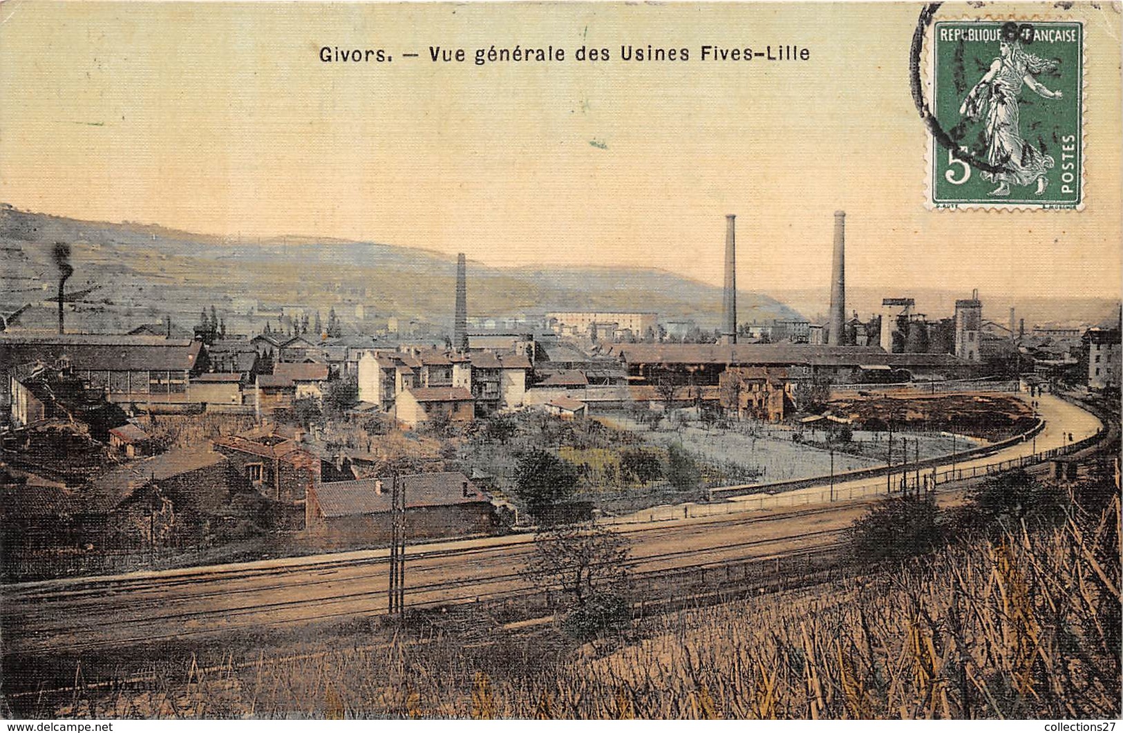 69-GIVORS- VUE GENERALE DES USINES FIVES-LILLE - Givors