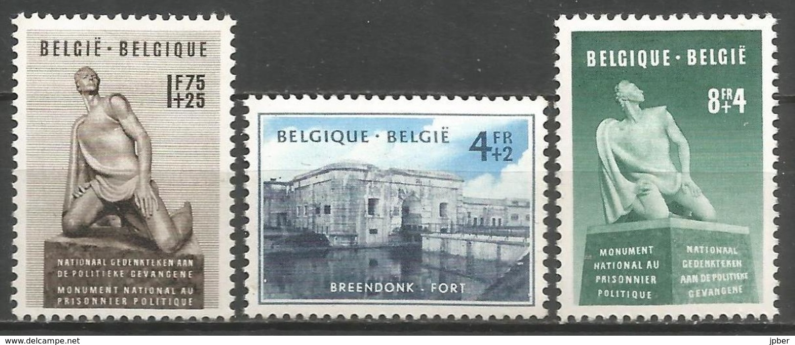 (E044) BELGIQUE - N°860à862* - Breendonck - Monument Et Fort - Neufs