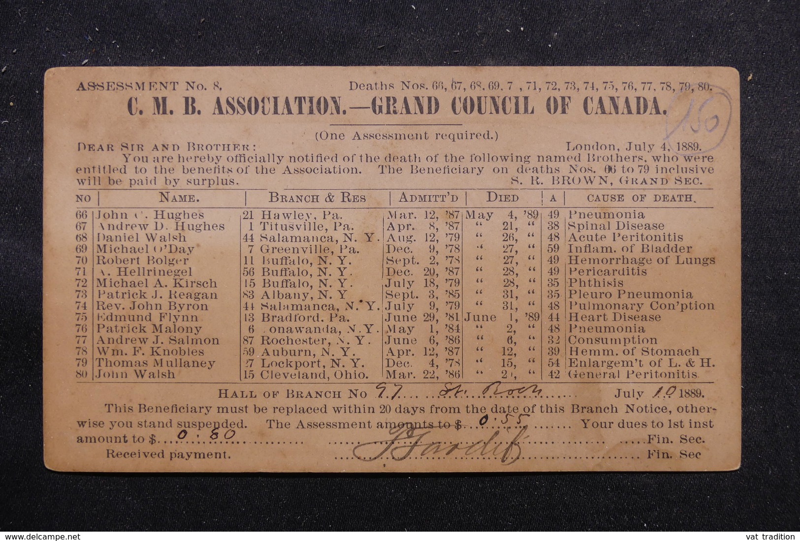 CANADA - Entier Postal Commercial Type Victoria + Complément De St Roch De Quebec En Local En 1889  - L 54322 - Briefe U. Dokumente