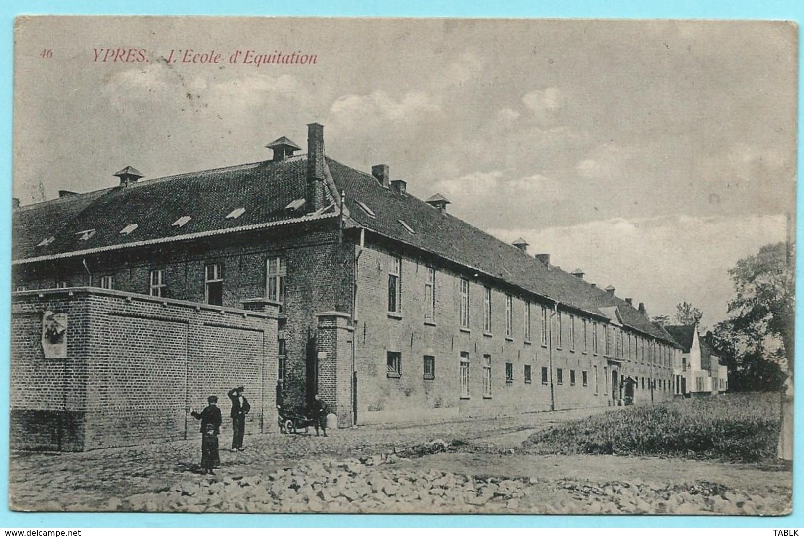 0906 - BELGIE - IEPER - YPRES - L'ECOLE D'EQUITATION 1911 - Ieper