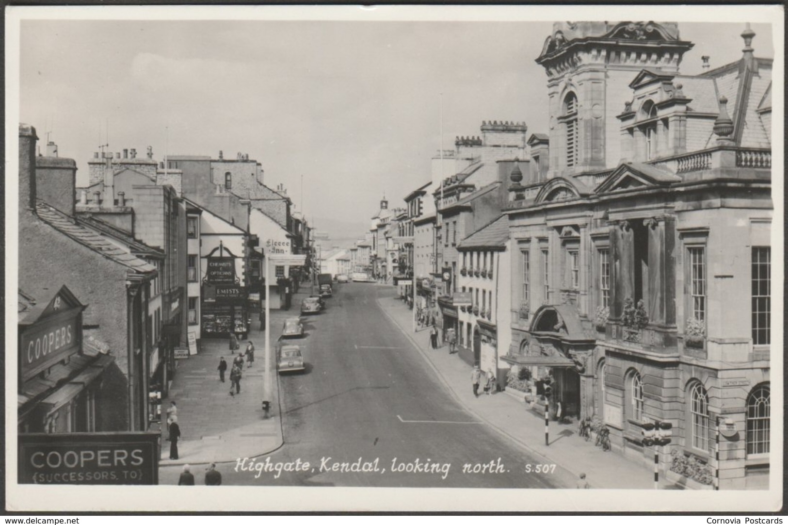 Highgate, Looking North, Kendal, Westmorland, 1960 - Sanderson & Dixon RP Postcard - Kendal