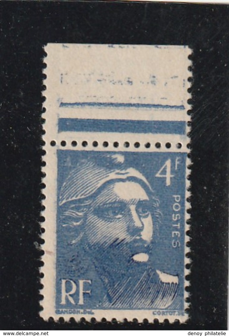 FRANCE - Variété N 719B Gandon Visage Obstrué** - Neufs