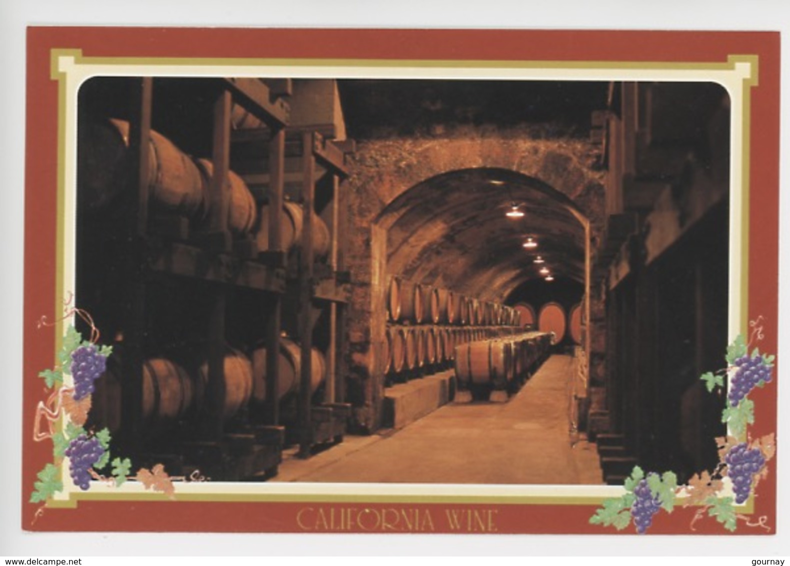 Californie Cave : California Wine - Aging Gracefully Cool Dark Cellars, Wooden Cask..; (cp Vierge) - Vines