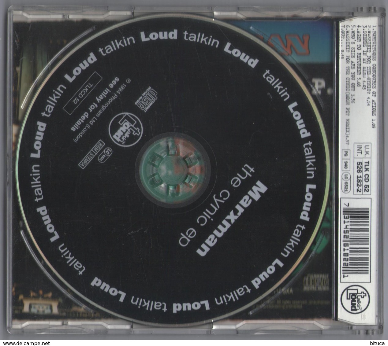 CD 7 TITRES MARXMAN THE CYNIC E.P. TRèS BON ETAT & RARE LABEL TALKIN LOUD - Dance, Techno & House