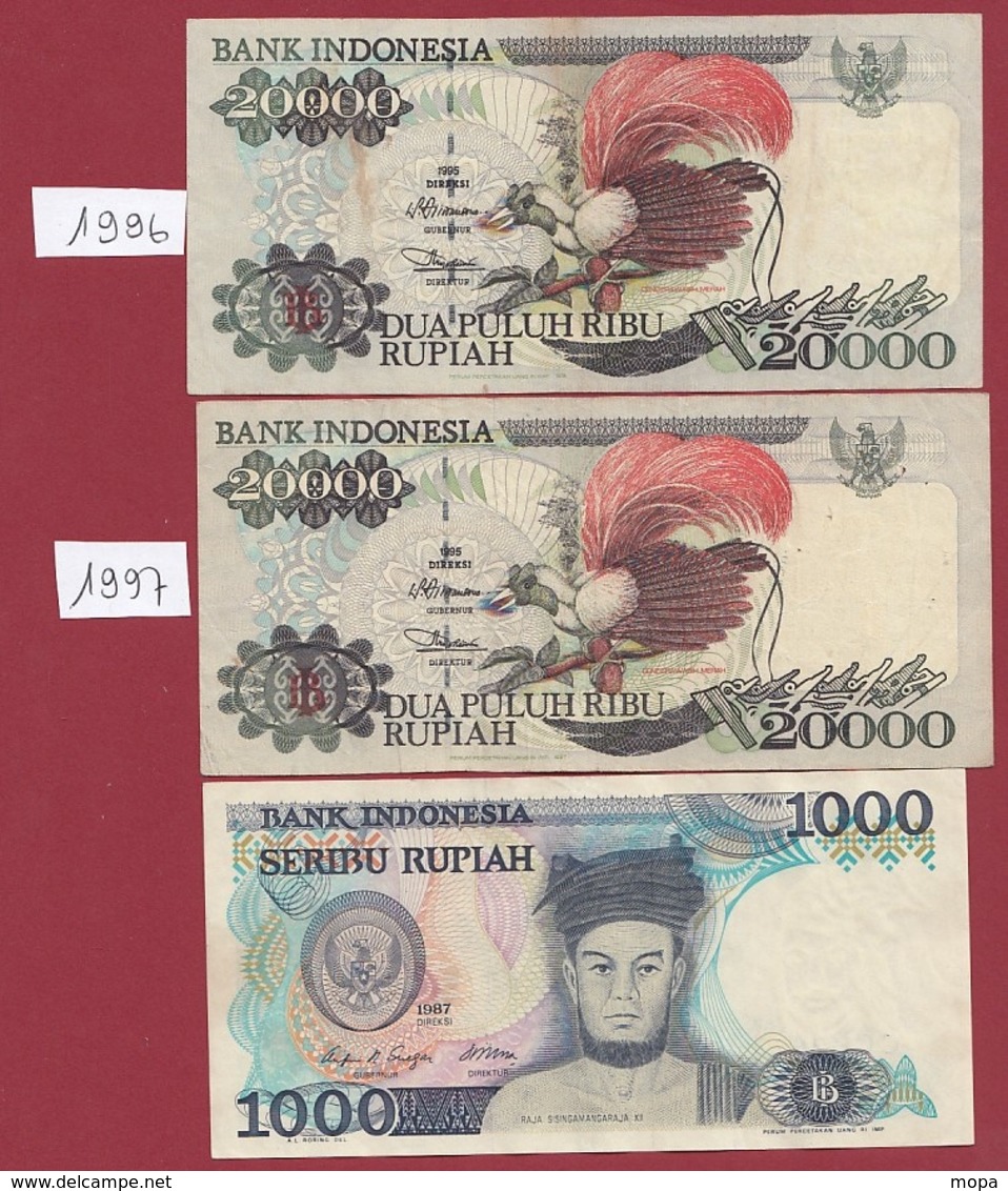 Indonésie 11 Billets Dans L 'état (50000 Et  ( 3 Billets De 20000- Rupiah --BILLETS A  FORTE COTE EN UNC) - Indonésie