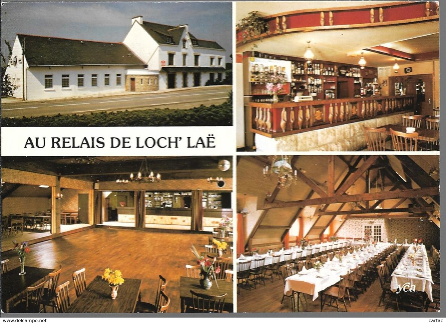 D29 - ERGUE GABERIC -- BAR RESTAURANT "AU RELAIS DE LOCH'LAE" - CPSM Multivues (4 Vues) Grand Format - Ergué-Gabéric