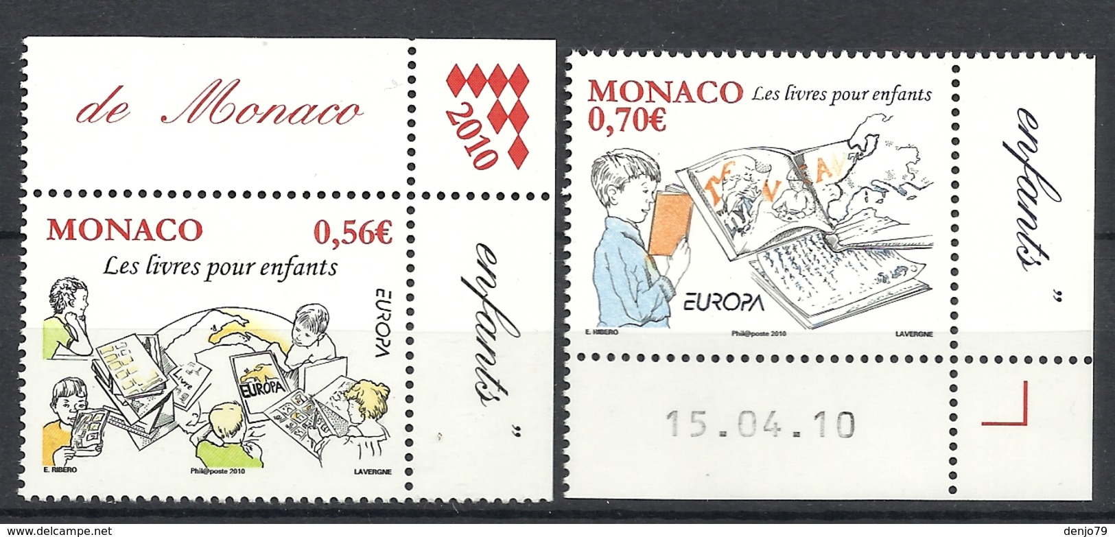 MONACO  2010  EUROPA  CHILDRENS BOOKS MNH - 2010