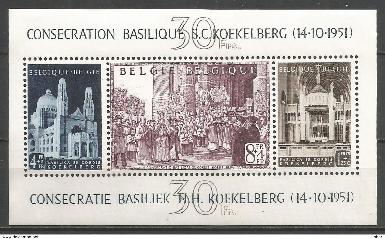 (E050) BELGIQUE - N°BL30 ** - Mgr Van Roey - Consécration Basilique De Koekelberg - - Neufs