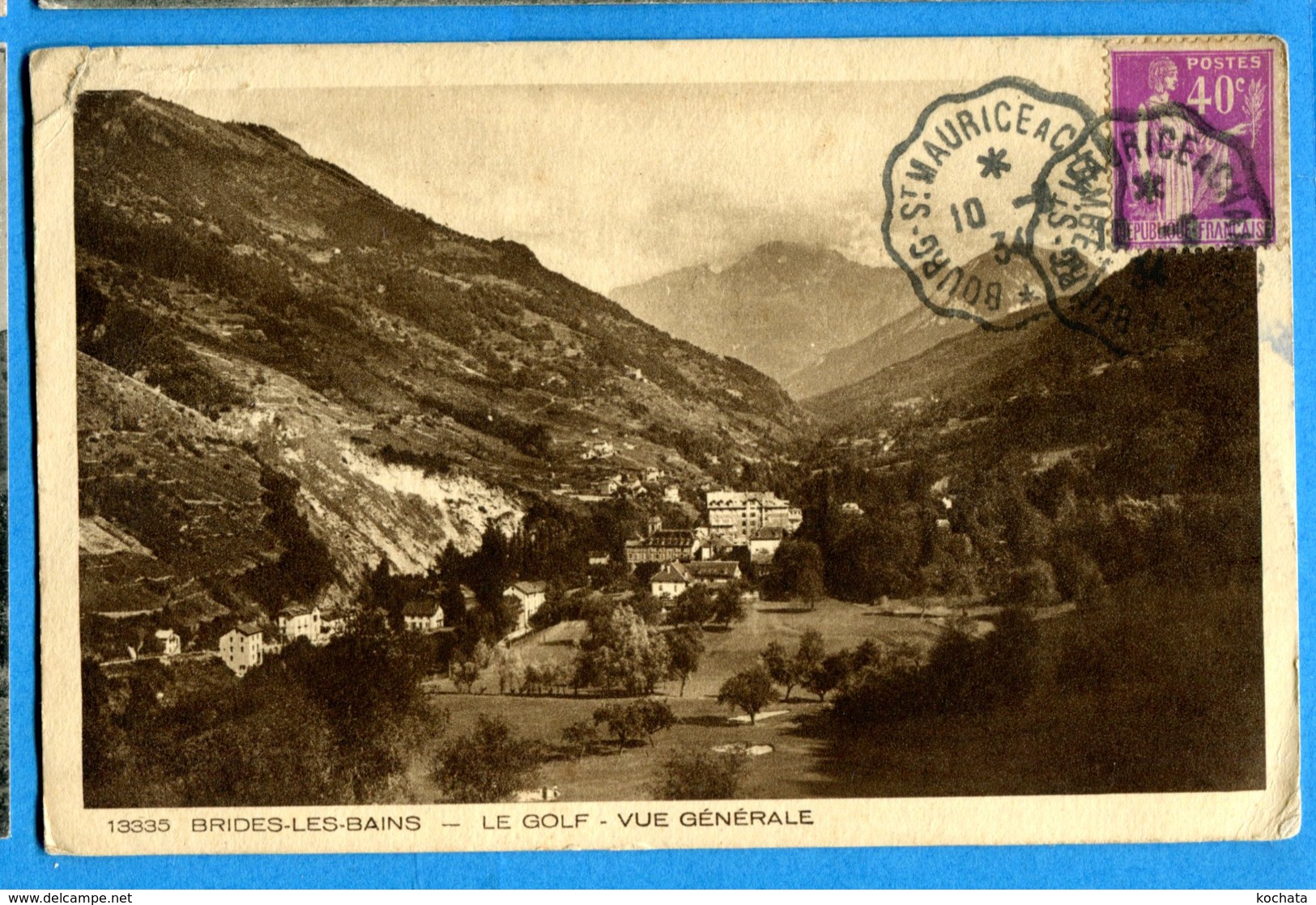 NY174, Brides Les Bains, Le Golf, Circulée 1934 - Brides Les Bains