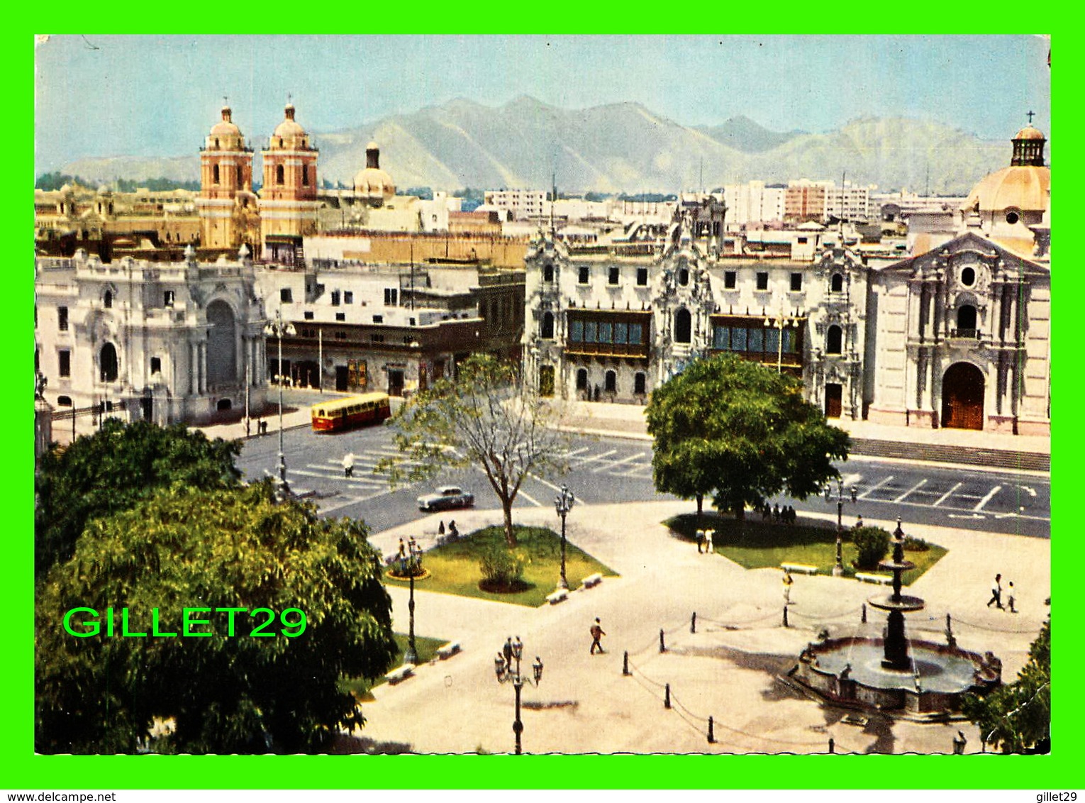 LIMA, PÉROU - PLAZA DE ARMAS - IN THE BACK GROUND, SAN FRANCISCO CHURCH 1546-1674 - EDICIONES DE ARTE REP - - Pérou