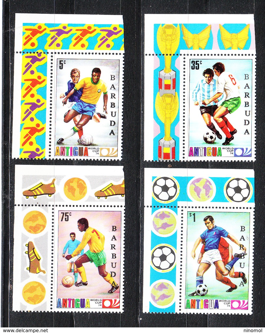 Barbuda   - 1974. Giocatori In Azione. Serie Da Sheets.  Players In Action. Fresh. MNH - 1974 – Germania Ovest