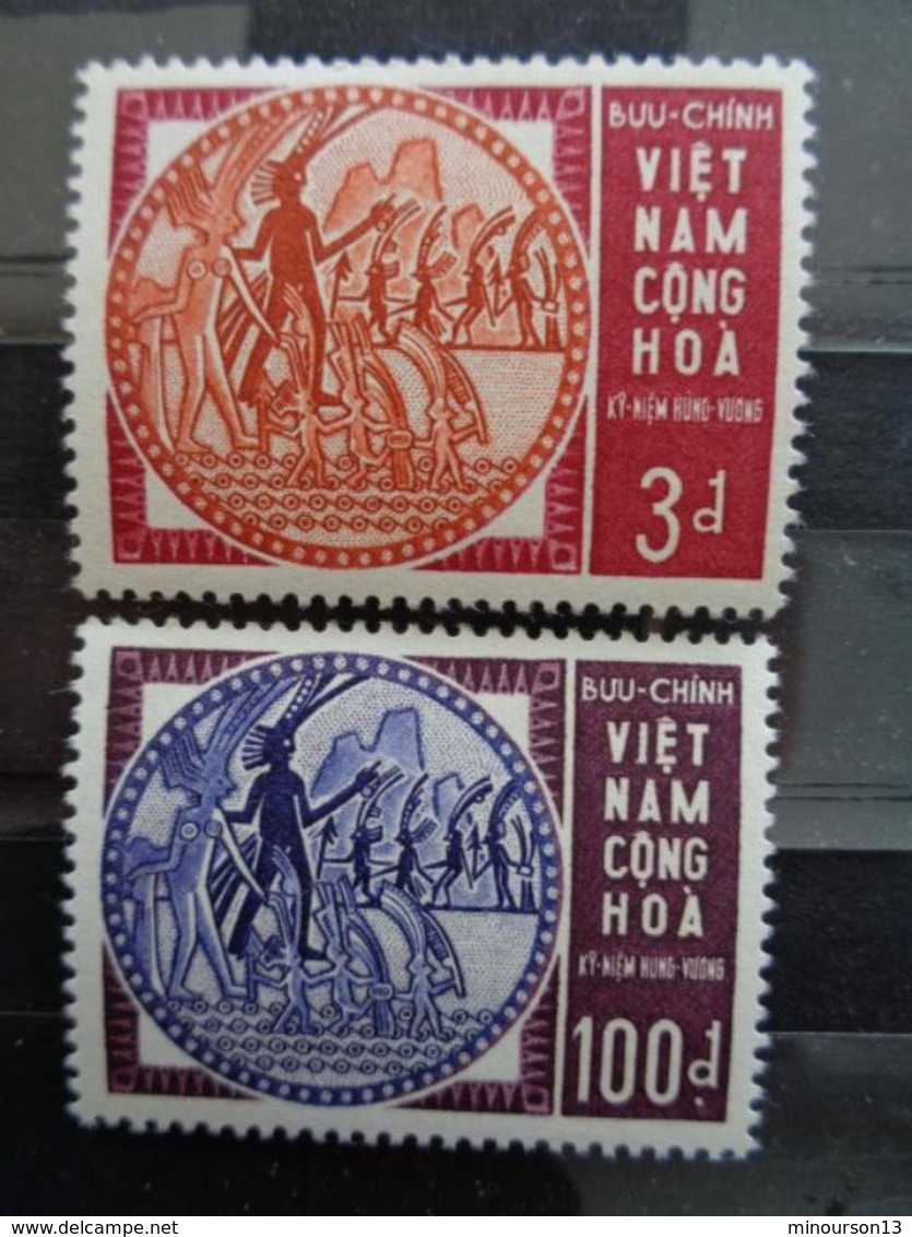 VIETNAM 1965 Y&T N° 254 & 255 **  - ANNIVERSAIRES D'HUNG VUONG - Vietnam