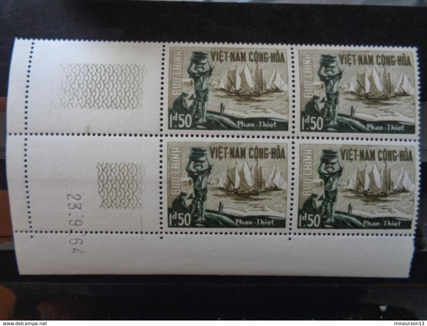 VIETNAM 1964 Y&T N° 252 X 4 ,COINS DATES **  - PAYSAGES - Viêt-Nam