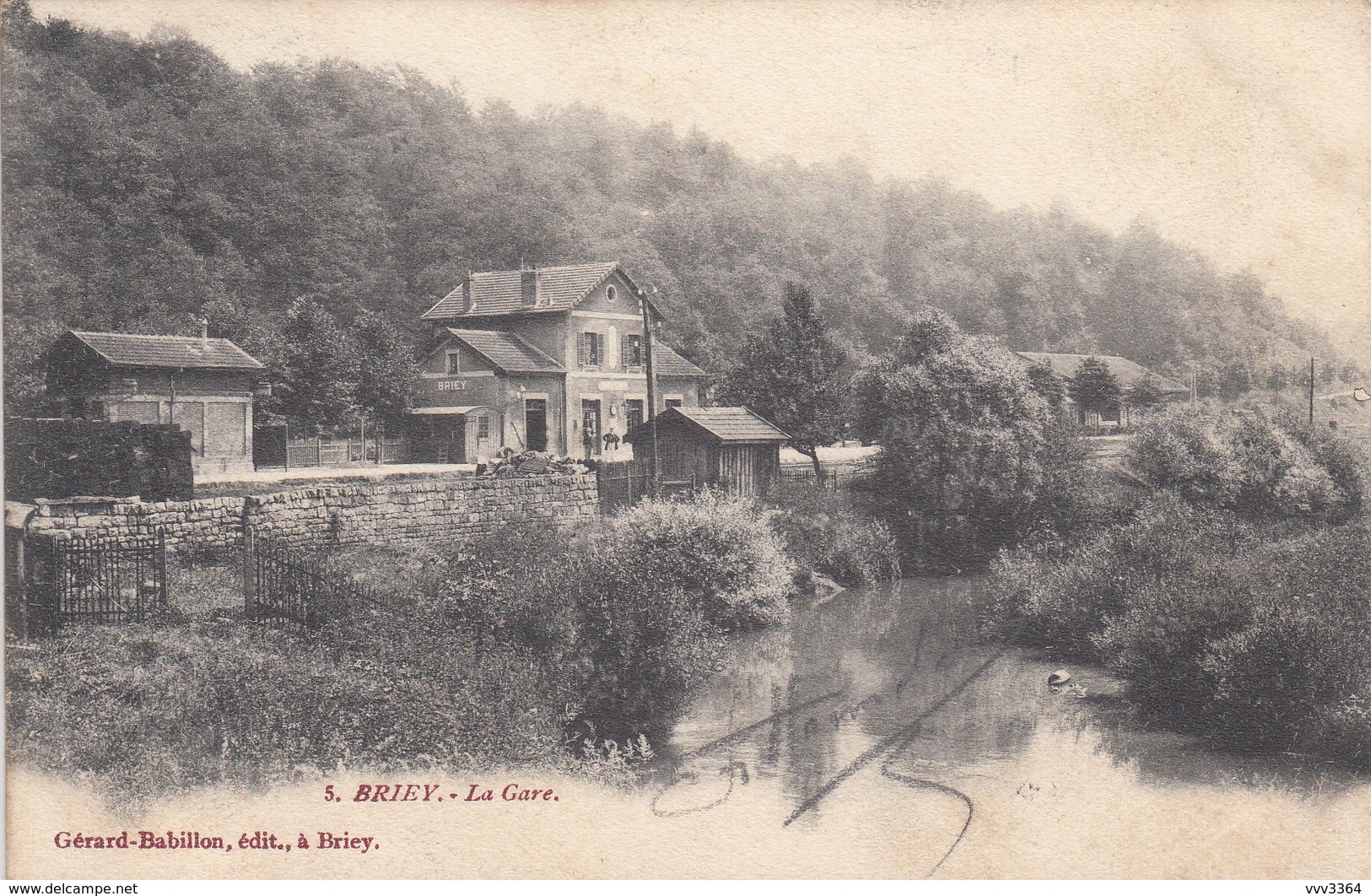 BRIEY (Meurthe-et-Moselle): La Gare - Briey