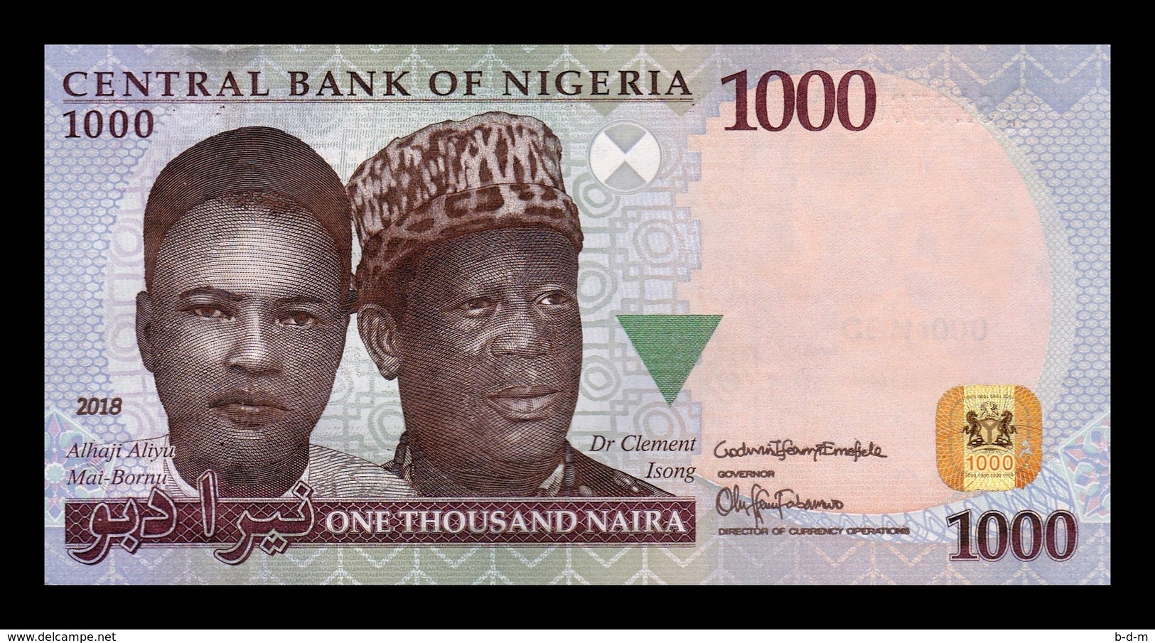 Nigeria 1000 Naira 2018 Pick 36p SC UNC - Nigeria