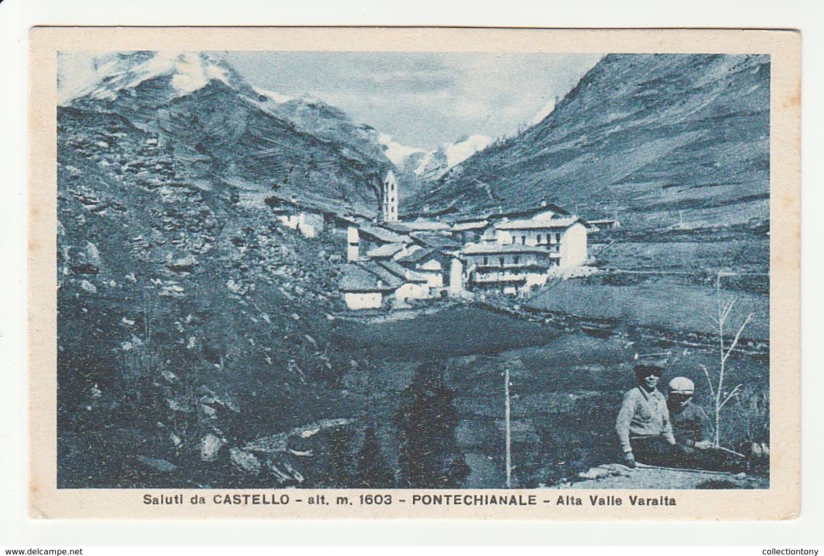 Cuneo - Saluti Da Castello (Alt M. 1603) Pontechianale - Alta Valle Varalta - Formato Piccolo - BN   Viaggiata 1941 (29) - Cuneo