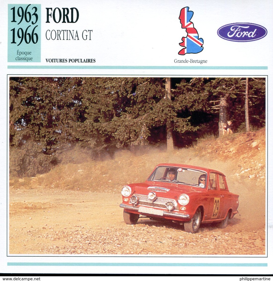 Grande Bretagne 1963-1966 - Ford Cortina GT - Voitures