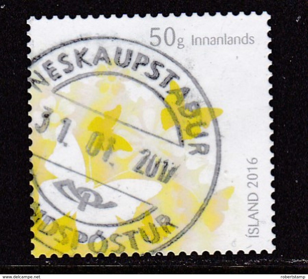 ISLANDIA 2016 - Sello Matasellado - Used Stamps