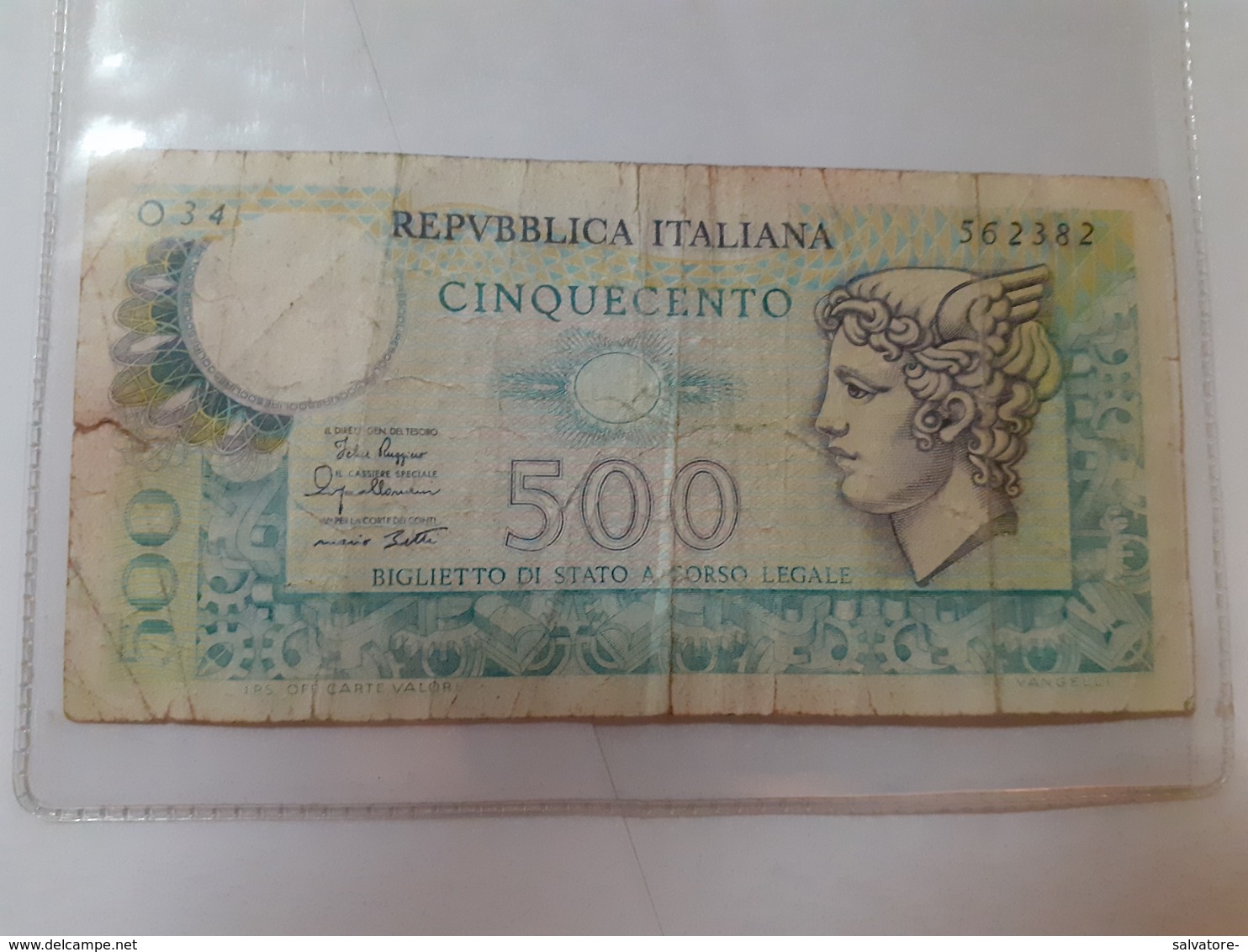 BIGLIETTO CINQUECENTO LIRE 1979 - 500 Lire