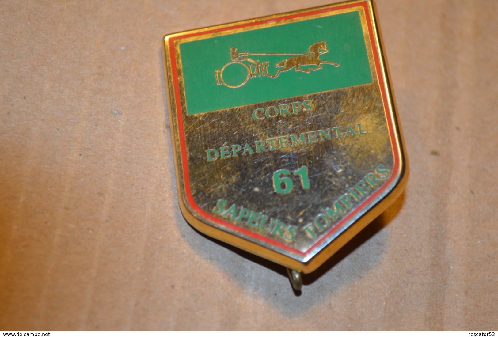 Rare Insigne Sapeurs Pompiers Corps Départemental 61 Orne - Pompieri