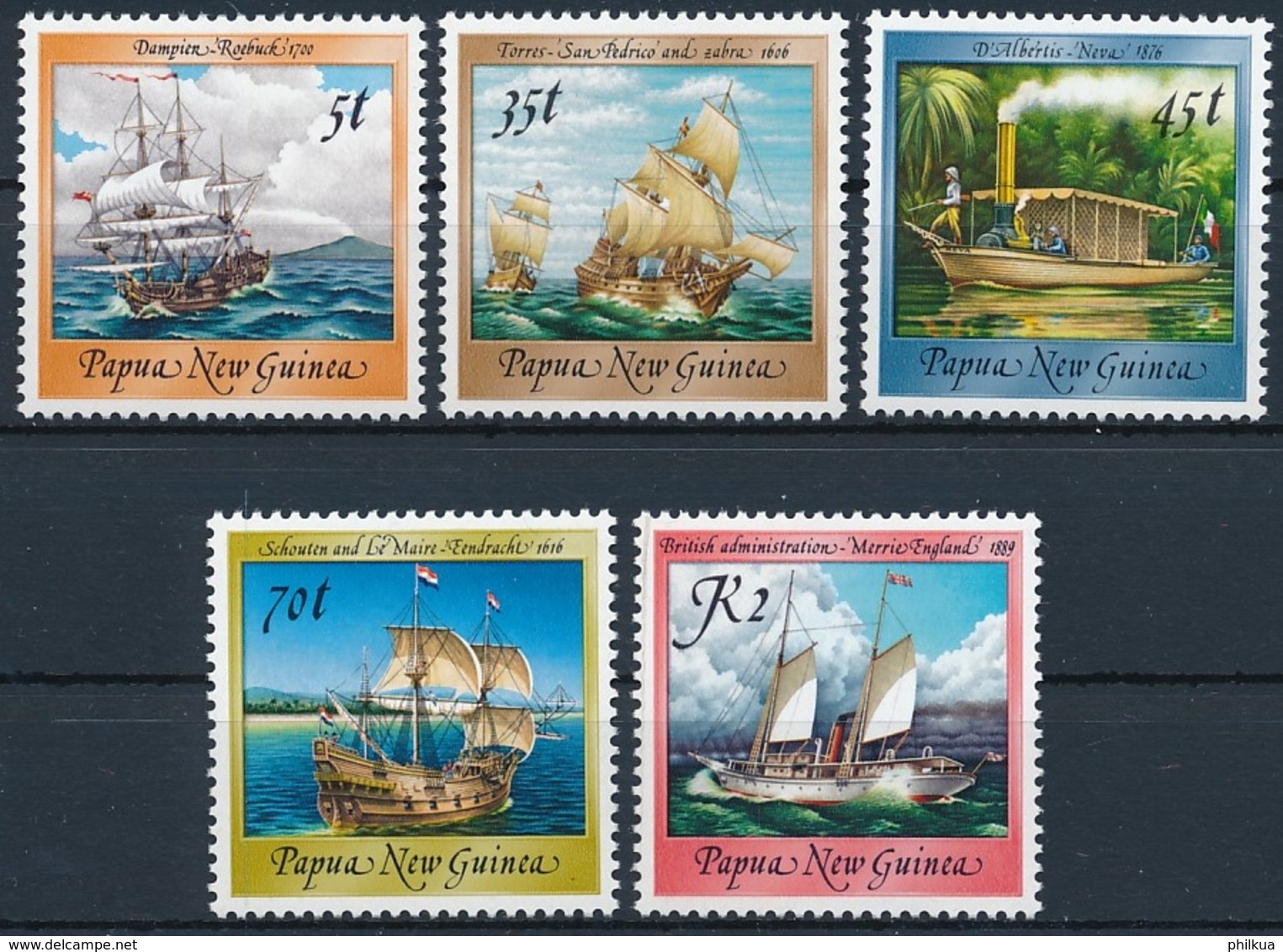 Papua New Guinea  - Dampfschiff – Passagierschiff - Steamboat - Passenger Ship - Einwandfrei Postfrisch/** - MNH - Ships