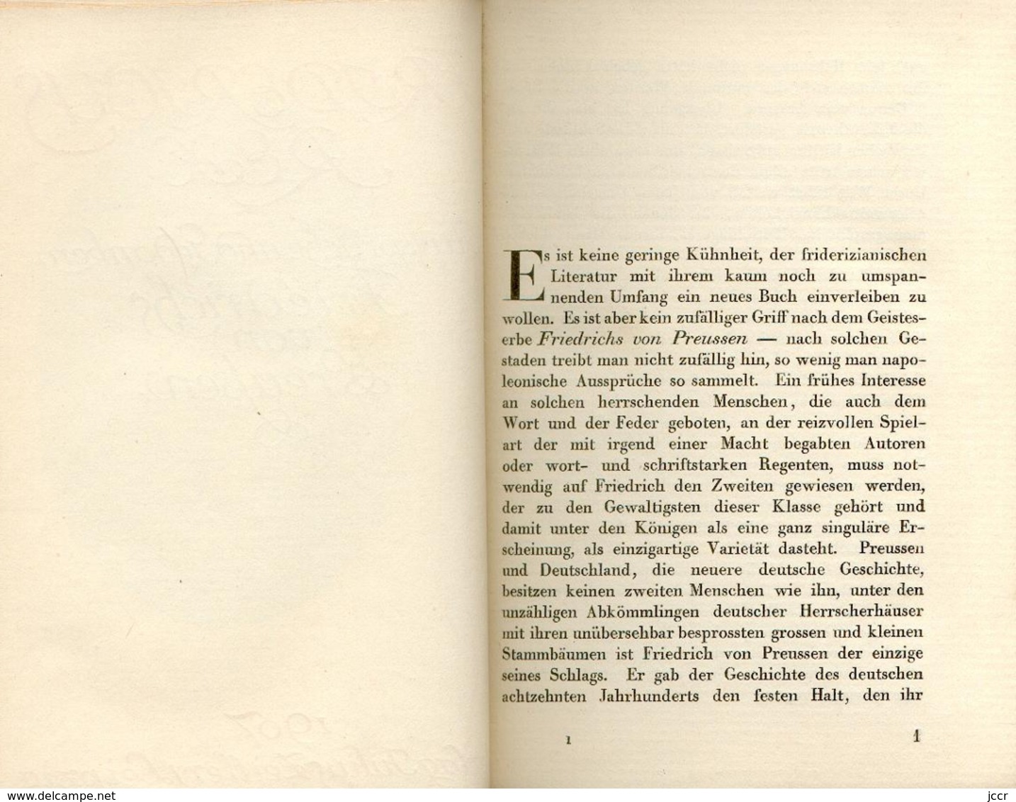 Fridericus Rex - Aussprüche und Gedanken Friedrichs von Preussen - 1907