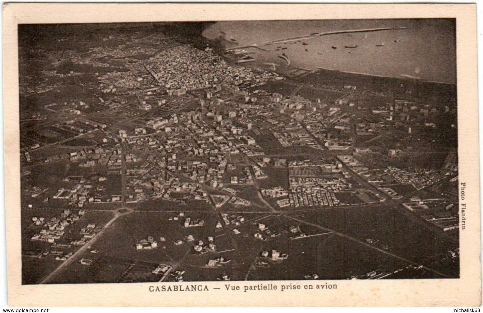 3TA 1O49 CPA - CASABLANCA - VUE PARTIELLE PRISE EN AVION - Casablanca