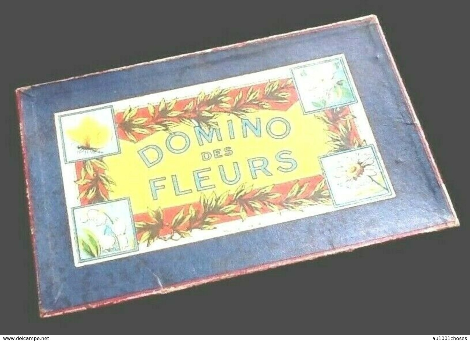 Domino des Fleurs " Pompadour " vers 1900' " Dominos Parisiens "    Magasin Au Printemps Paris