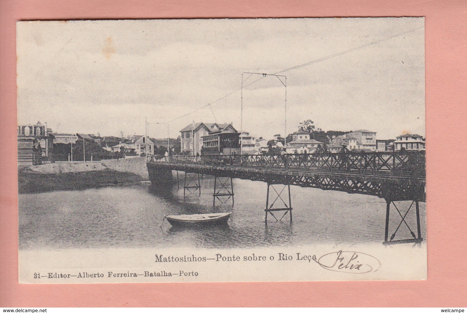 OLD POSTCARD  - PORTUGAL - MATTOSINHOS - PONTE SOBRE - Porto