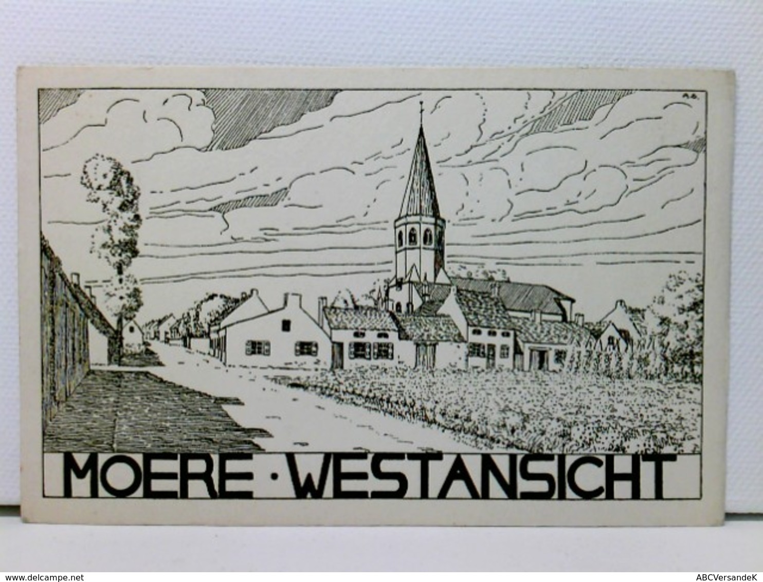 Künstler-AK Moere Westansicht; Ca. 1915, WK 1; Belgien - Sonstige & Ohne Zuordnung